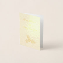 Cartão de saudação de Natal de ouro