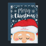 Cartão de Saudação de Natal de Papai Noel<br><div class="desc">Cartão de Saudação de Natal do Papai Noel!</div>