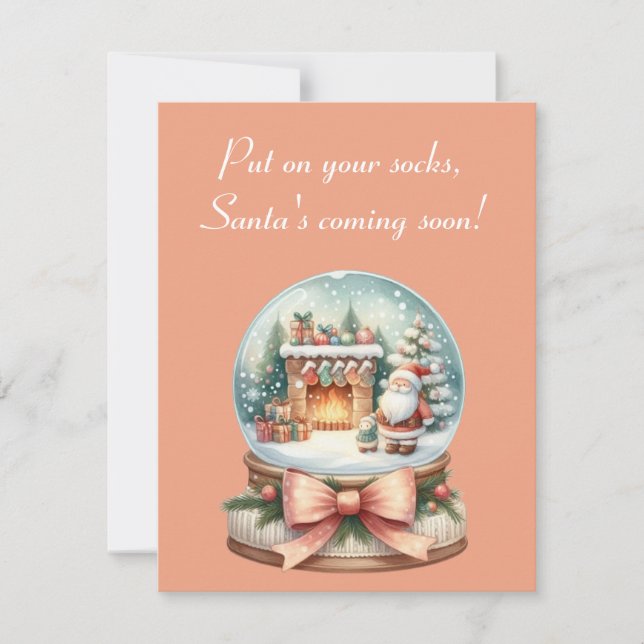 Cartão de Saudação de Natal Divertido (Frente)