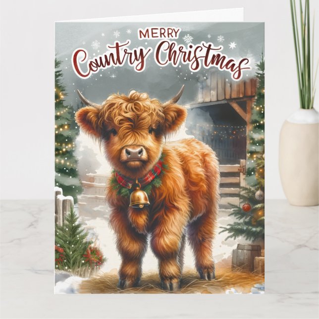 Cartão de Saudação de Natal Dobrado (Frente)