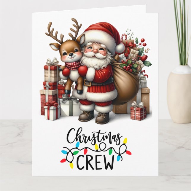 Cartão de Saudação de Natal Dobrado (Frente)