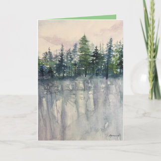 Cartão de saudação de Natal dobrado personalizado