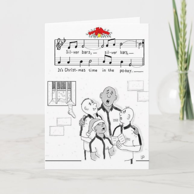 Cartão de saudação de Natal e Envelope "Bares Prat (Frente)