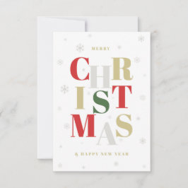 Cartão de saudação de Natal estilizado pelo glamou