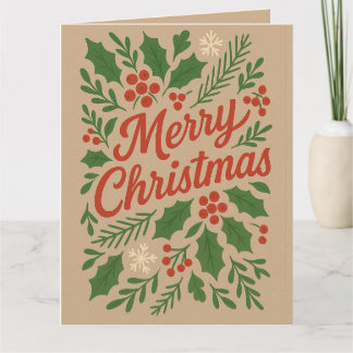 Cartão de Saudação de Natal Feliz Natal