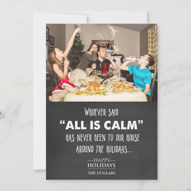 Cartão de Saudação de Natal Feriado Engraçado (Frente)