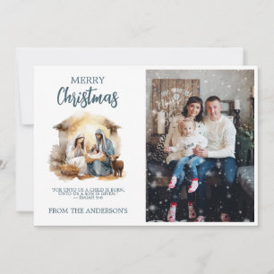 Cartão de Saudação de Natal Feriado - Natividade