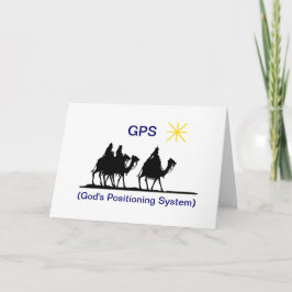 Cartão de Saudação de Natal GPS