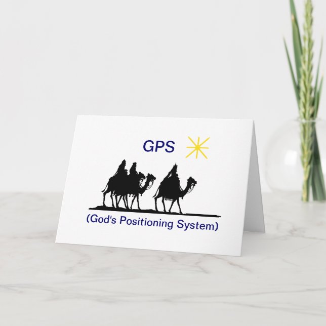 Cartão de Saudação de Natal GPS (Frente)