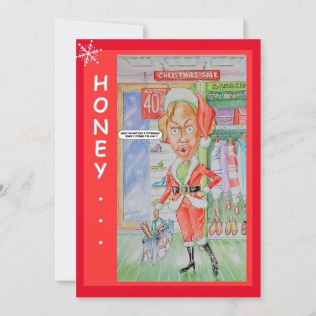 Cartão de Saudação de Natal para casais (Frente)