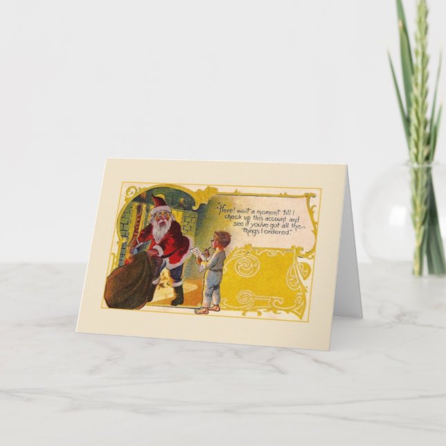 Cartão de Saudação de Natal Retroativo (Frente)