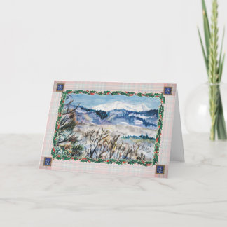 Cartão de Saudação de Natal Snowy Colorado