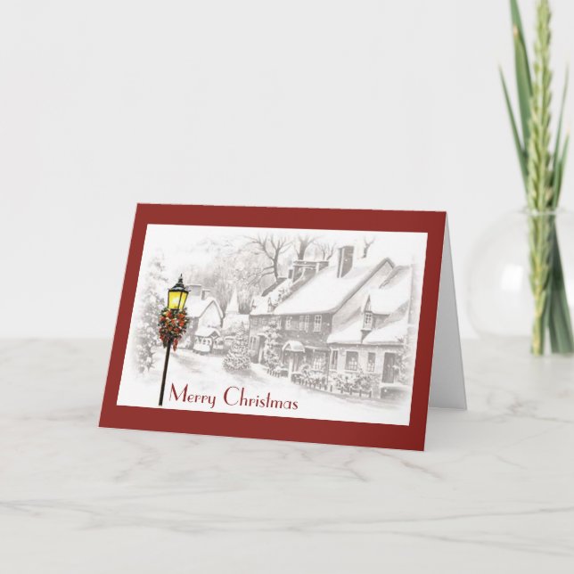 Cartão de Saudação de NatalTown (Frente)