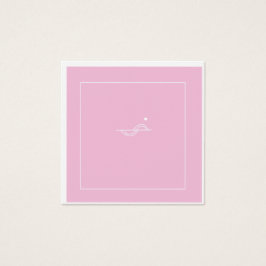 Cartão de saudação de negócios rosa-claro