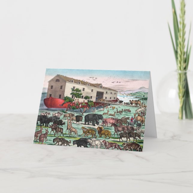 Cartão de saudação de Noah Ark (Frente)