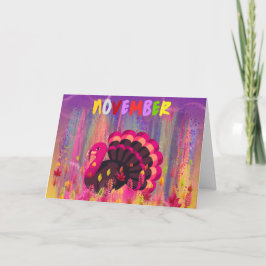 Cartão de Saudação de Novembro da Turquia