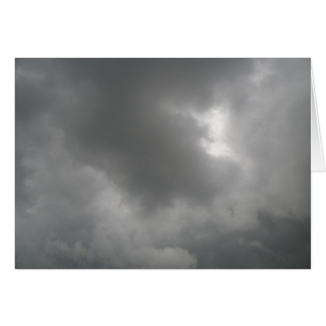 Cartão de Saudação de Nuvens de Tempestade (Frente Horizontal)