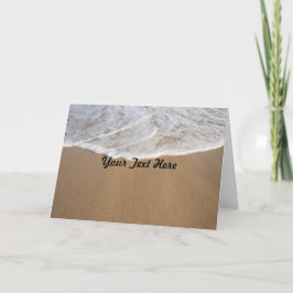 Cartão de Saudação de Oceano e Praia