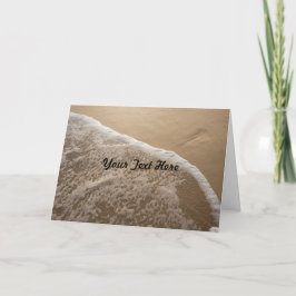 Cartão de Saudação de Oceano e Praia