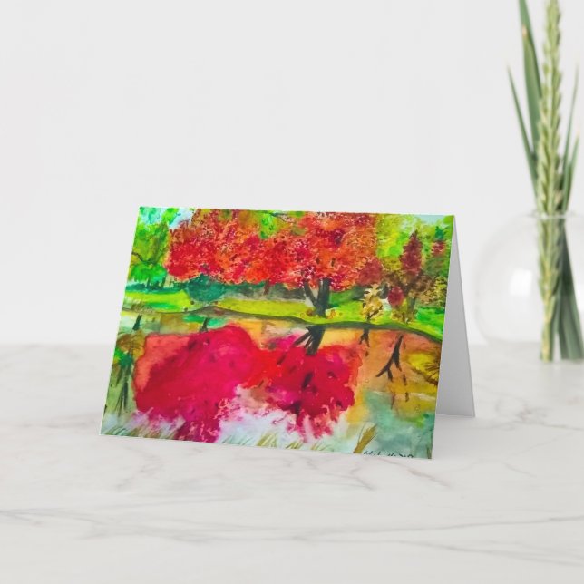 Cartão de Saudação de Outono (Frente)