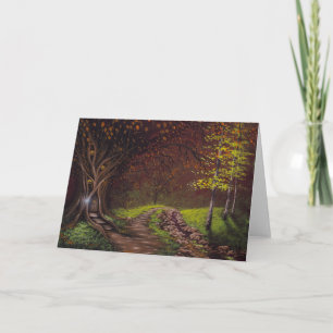 Cartão de Saudação de Outubro Woods