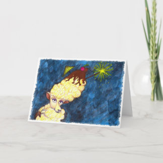 Cartão de saudação de Ovelhas Sorvetes