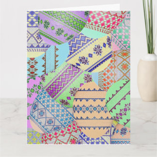 Cartão de Saudação de Ovos de Páscoa Ucranianos (P