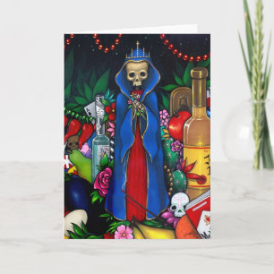 Cartão de saudação de "Papais noeis Muerte"