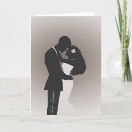 Cartão de Saudação de Parabéns de Casamento