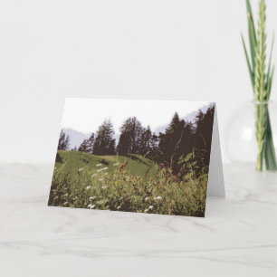 Cartão de saudação de Paraíso de Montanha Alta