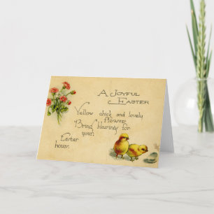 Cartão de saudação de páscoa (cerca de 1915)
