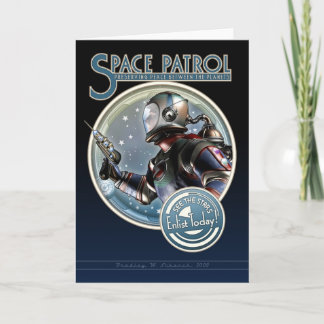 Cartão de Saudação de Patrulha Espacial