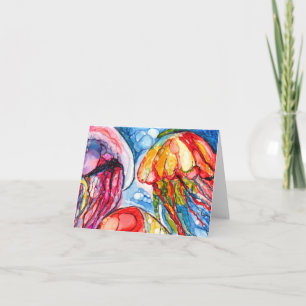 cartão de saudação de peixe gelado vazio