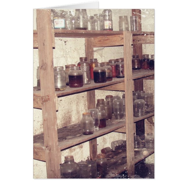 Cartão de Saudação de Piada de Pantry Abandonado (Frente)