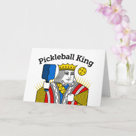 Cartão de Saudação de Pickleball - Pickleball King