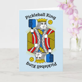 Cartão de Saudação de Pickleball - Pickleball King