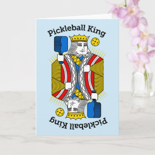 Cartão de Saudação de Pickleball - Rei do Pickleba