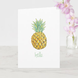 Cartão de saudação de Pineapple Hello
