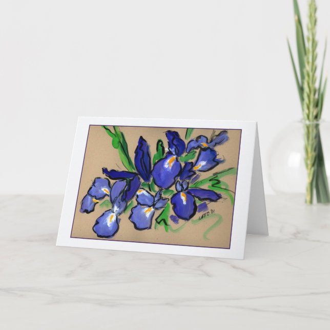 Cartão de Saudação de Pintura de Quedas Iris (Frente)