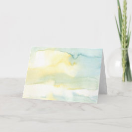 Cartão de saudação de pintura em aquarela moderna