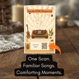 Cartão de Saudação de Playlist de Música dos Anos 