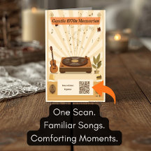 Cartão de Saudação de Playlist Musical dos Anos 19