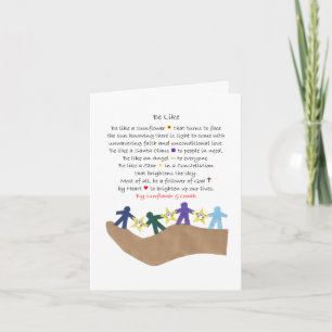 Cartão de Saudação de Poema Especial Dobrado