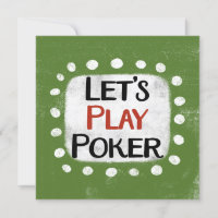 Cartão de Saudação de Poker do Vamos Play
