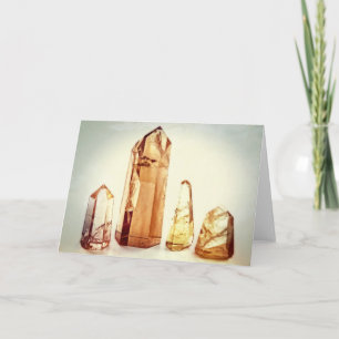 Cartão de Saudação de Ponto Cristal Quartz