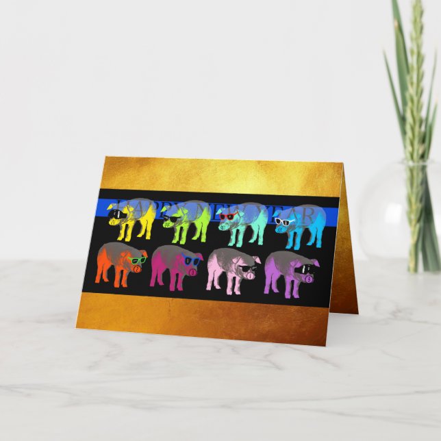 Cartão de saudação de Pop de Ano Novo 2019 para Su (Frente)