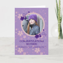 Cartão de saudação de presente de foto de Dia de a