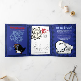 Cartão de Saudação de Quebra-cabeça de Puffins Sel