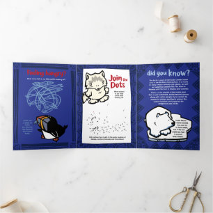 Cartão de Saudação de Quebra-cabeça de Puffins Sel