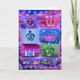 Cartão de Saudação de Recompensa de Coroa